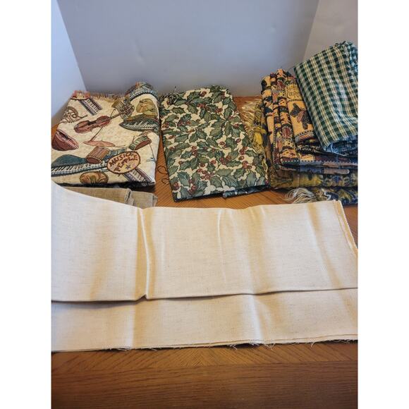 Lot of Fabric Scraps Crafting, Quilting, Sewing Projects Clothes DIY Home Decor - Picture 7 of 16